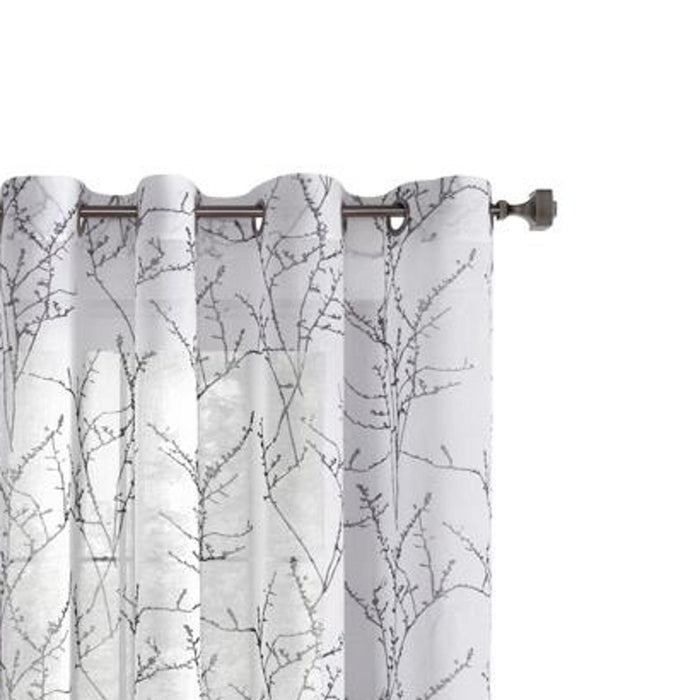 Commonwealth Lisette Grommet Curtain Panel Window Dressing - White