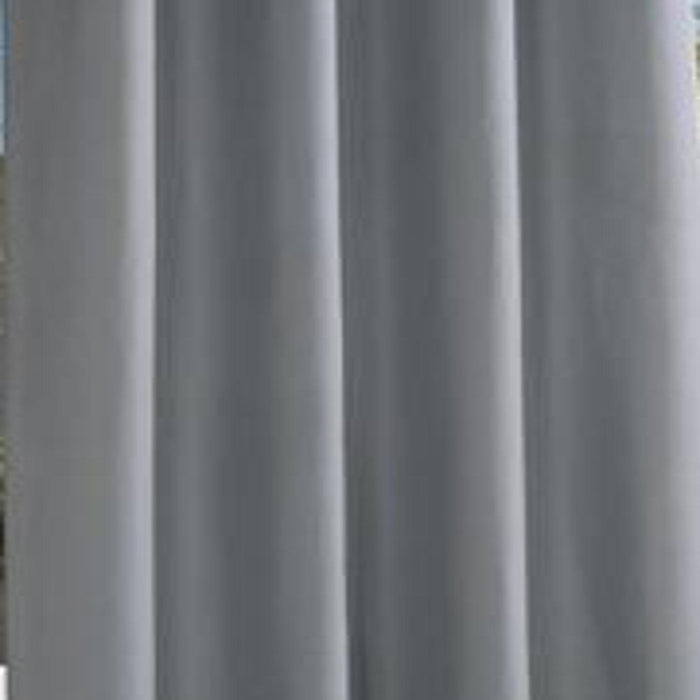 Commonwealth Outdoor Décor Coastal Grommet Top Solid Curtain Panel Grey