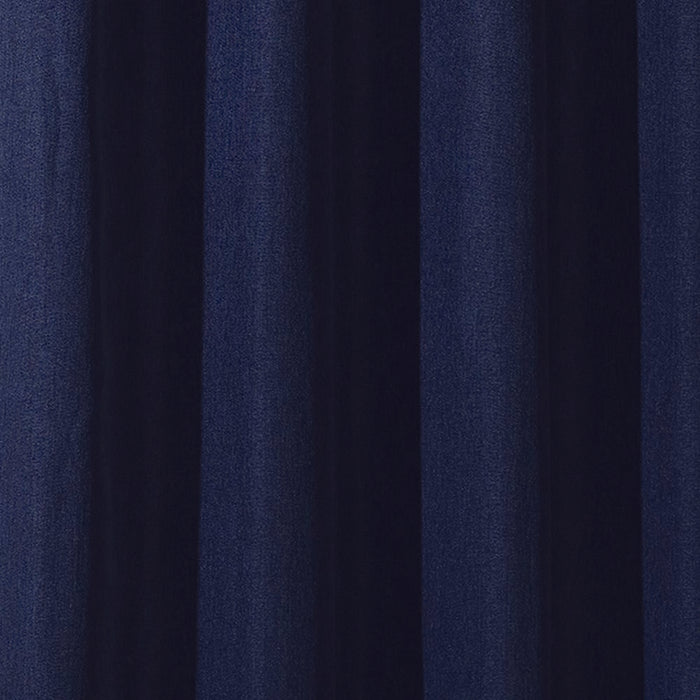 Thermalogic Cambridge Room Darkening Textured Fabric Created Dramatically Reduce Light Grommet Curtain Panel Navy