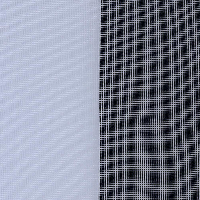 Commonwealth NO SE'EM Curtain Grommet Top Panel 8 Matt Silver Grommets - White