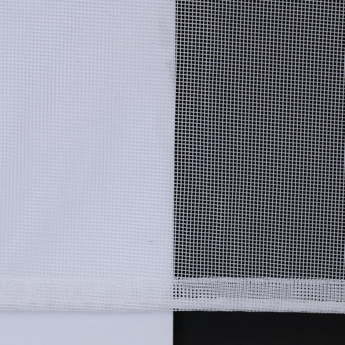 Commonwealth NO SE'EM Curtain Grommet Top Panel 8 Matt Silver Grommets - White