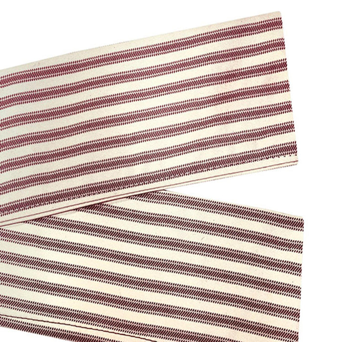 Commonwealth ThermaLogic Ticking Stripe Stylish Pinstripe Printed and Prescott Base 2-Piece Window Tieback - 44x3"