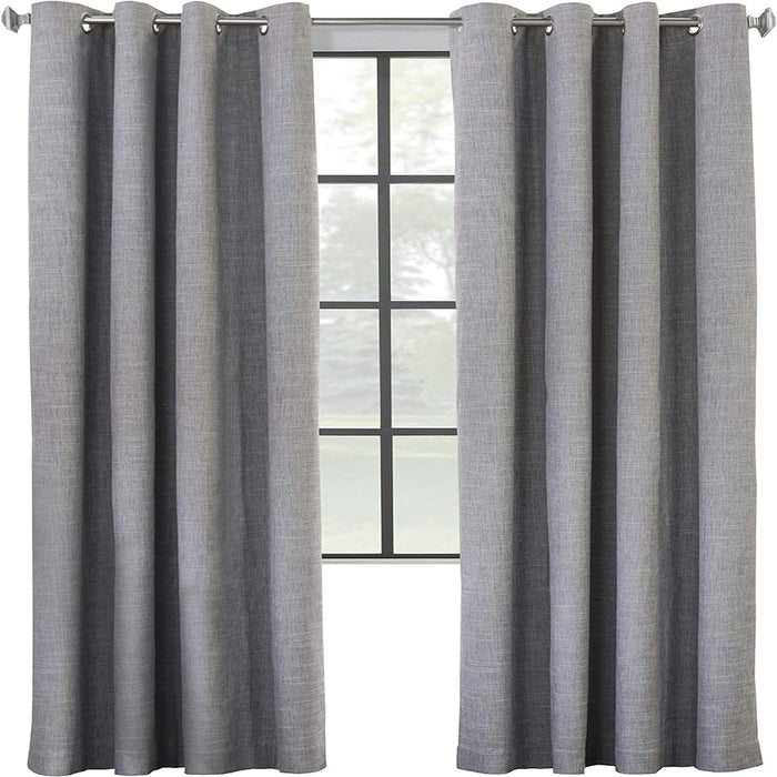 ThermaPlus Maya Blackout Insulated Window Curtain, Grey