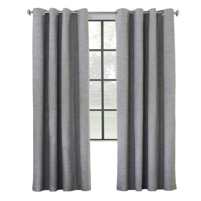 Commonwealth Maya Grommet Curtain Panel Window Dressing - Grey