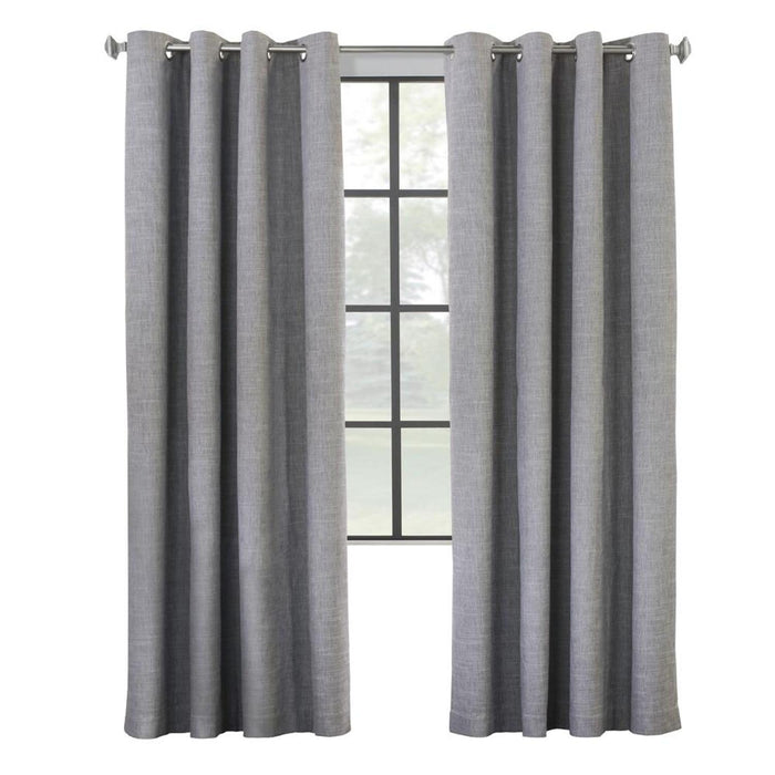 Commonwealth Maya Grommet Curtain Panel Window Dressing - Grey