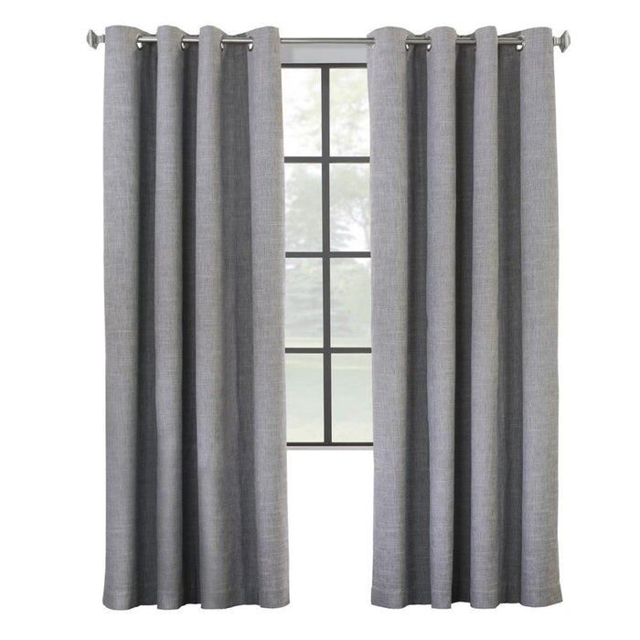 Commonwealth Maya Grommet Curtain Panel Window Dressing - Grey