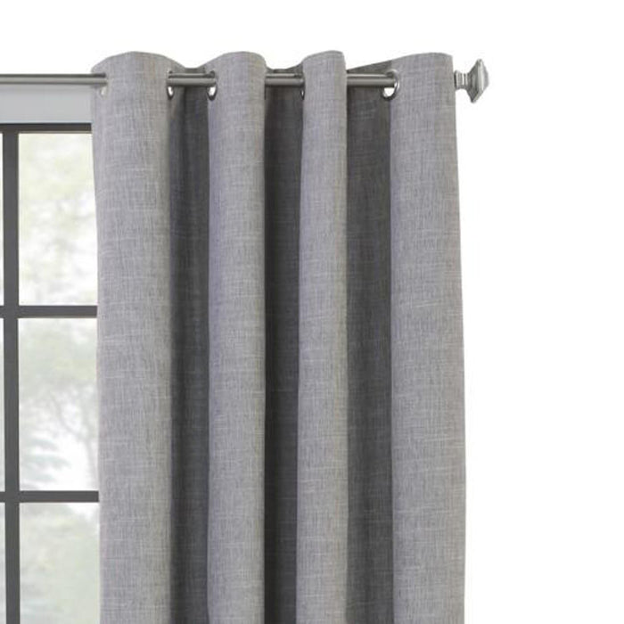 Commonwealth Maya Grommet Curtain Panel Window Dressing - Grey