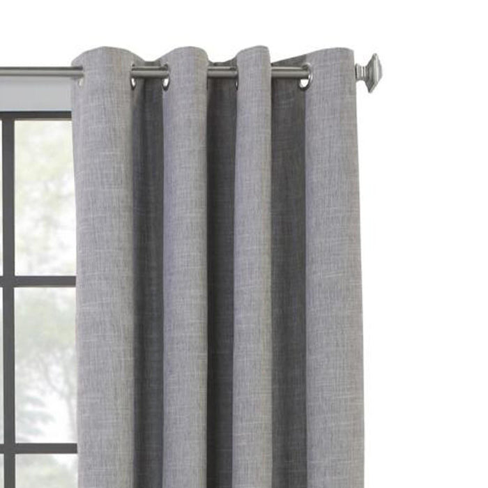 Commonwealth Maya Grommet Curtain Panel Window Dressing - Grey
