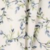 Ellis Vintage Elegant Medium Scale Printed Vine Pattern 1.5" Rod Pocket Tier for Windows Azure
