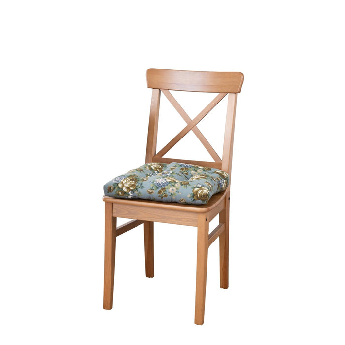 Ellis Bella Rose Stylish Medium Scale Printed Floral Pattern Non-Skid Chair Pad