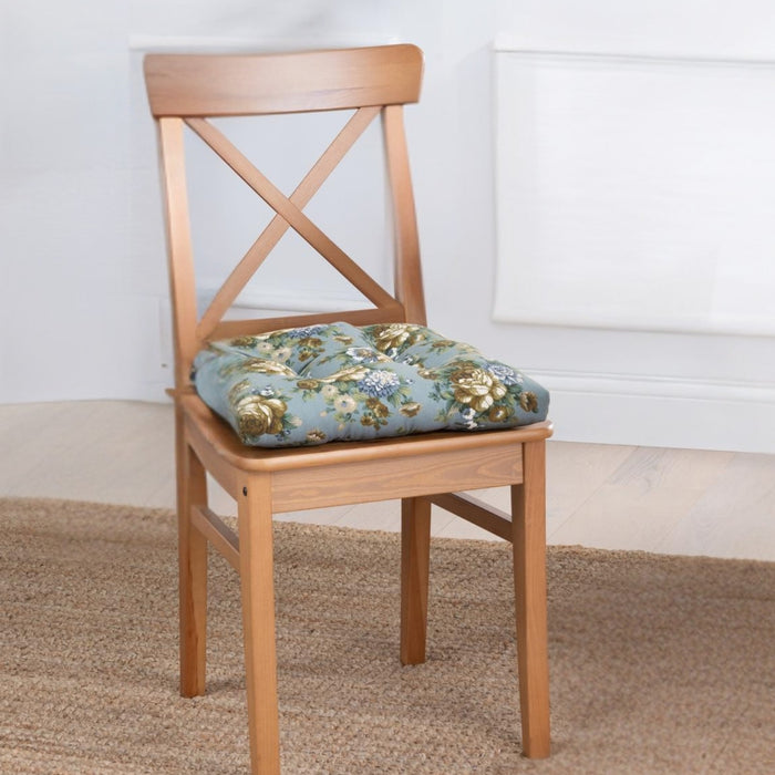 Ellis Bella Rose Stylish Medium Scale Printed Floral Pattern Non-Skid Chair Pad