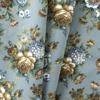 Ellis Bella Rose Stylish Medium Scale Printed Floral Pattern 1.5" Rod Pocket Tier for Windows Wedge