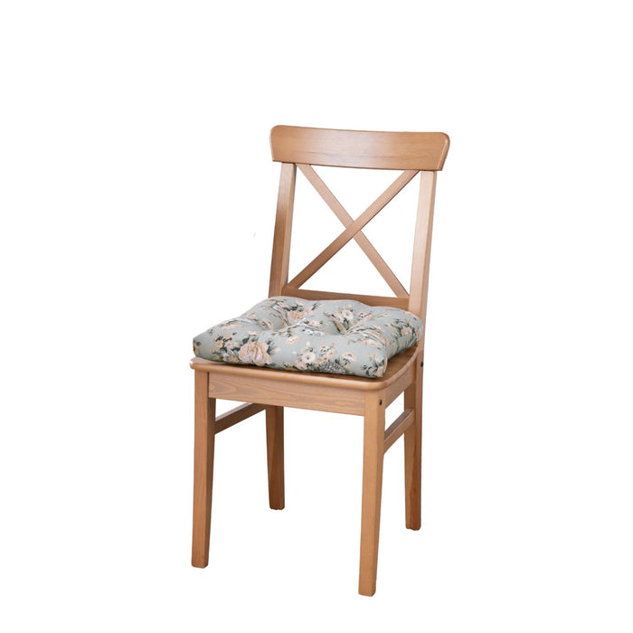 Ellis Bella Rose Gorgeous Medium Scale Printed Floral Pattern Non-Skid Chair Pad