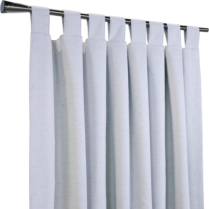 ThermaPlus Ventura Blackout 52" x 84" Curtain Panel Pair in White