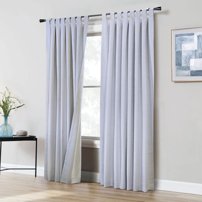 Thermaplus Ventura Blackout Window Treatment Tab Top Curtain Panel for Bedroom Livingroom 52" x 95"