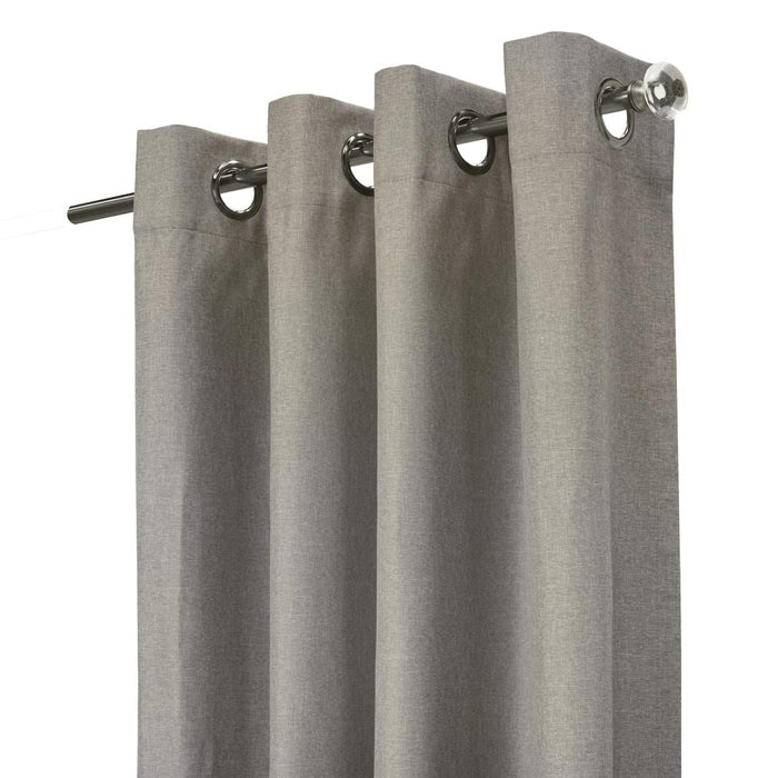 Thermaplus Edison Grommet Premium Quality Blackout Curtains Panel for Bedroom Light Grey