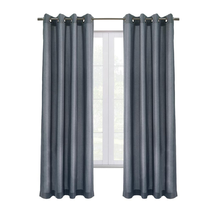Thermaplus Edison Grommet Premium Quality Blackout Curtains Panel for Bedroom Blue