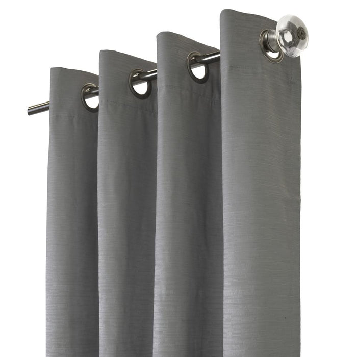 Thermaplus Shadow Window Treatment Blackout Grommet Curtain Panel 52" x 108" for Bedroom Livingroom Grey