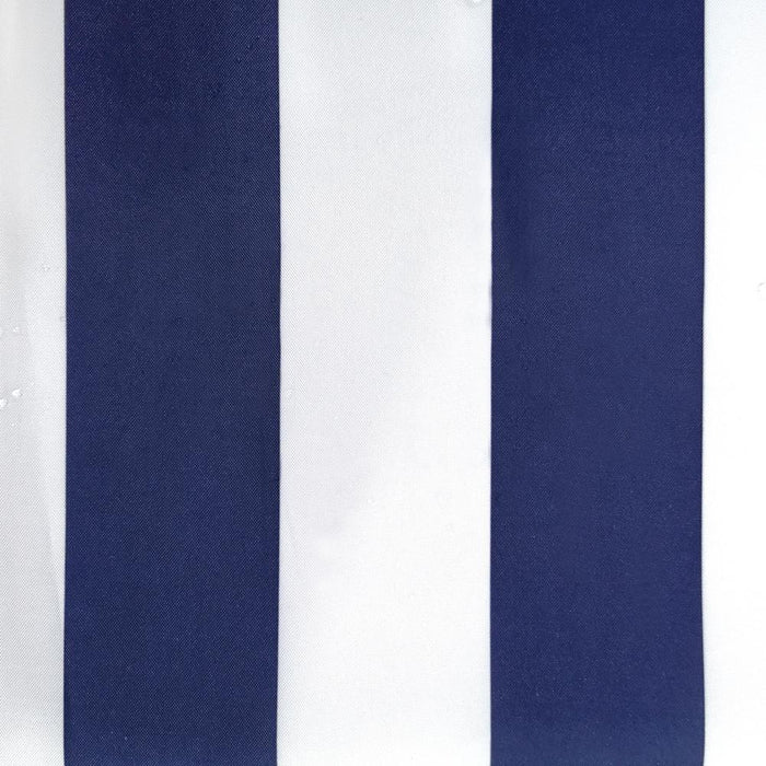 Commonwealth Seascapes Stripes Light Filtering Satiny Look Provide Privacy Grommet Outdoor Panel Pair Indigo