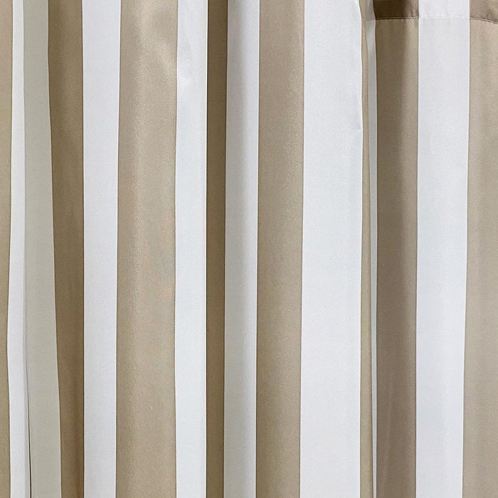 Commonwealth Seascapes Stripes Light Filtering Satiny Look Provide Privacy Grommet Outdoor Panel Pair Linen
