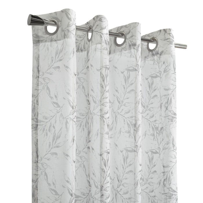 Habitat Jenny Light Filtering Grommet Curtain - Grey