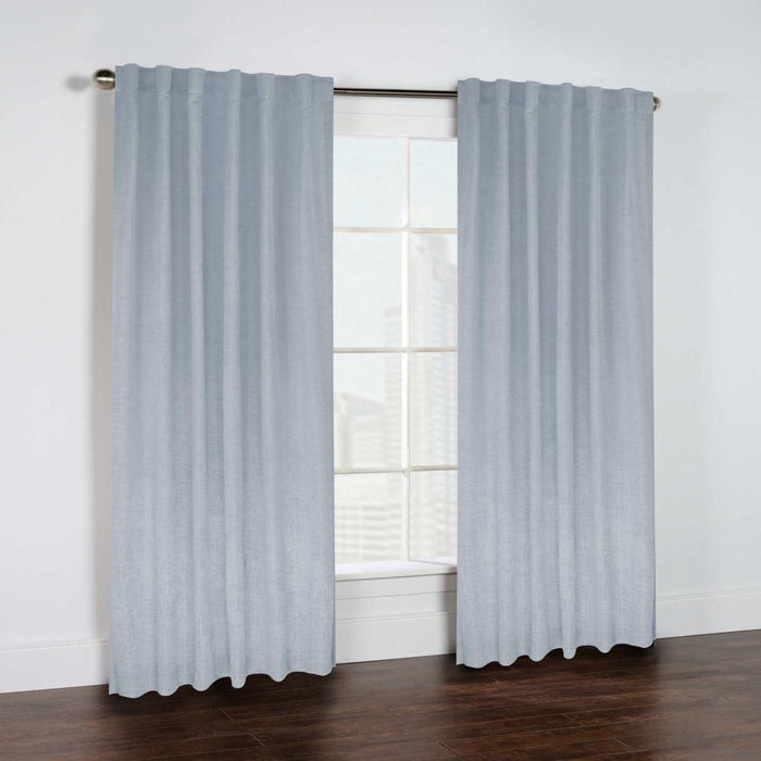 Commonwealth Legacy Danbury Light Filtering Dual Header Curtain - Blue