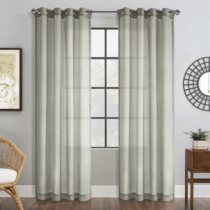 Commonwealth Ambiance Belge Sheer Grommet Curtain - Stone