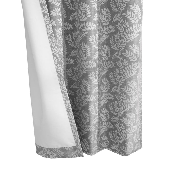 Thermaplus Patricia 100% Blackout UV Protection Grommet Curtain Panel for Windows Silver