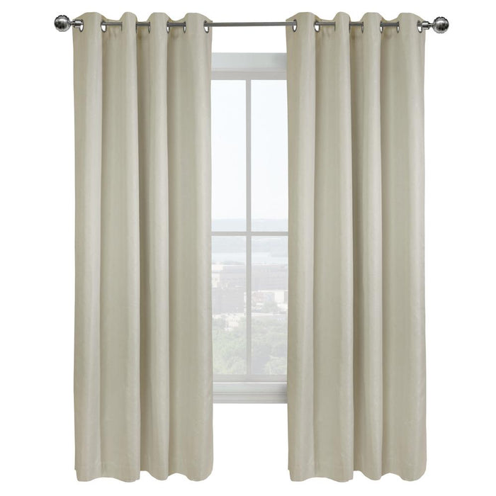 Thermaplus Vigo Window Treatment Blackout Grommet Curtain Panel for Bedroom Livingroom Off-white
