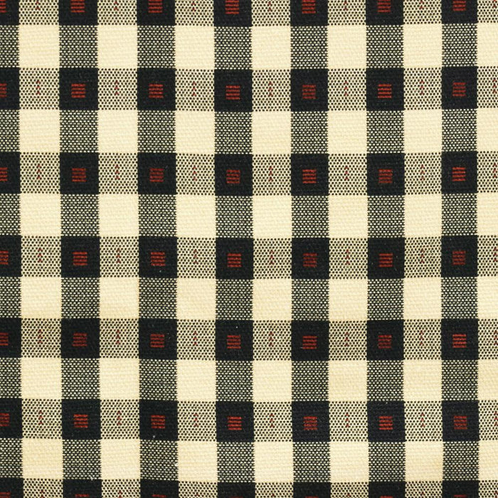 Thermalogic Checkmate Energy Efficient Room Darkening Simple Mini Check Pattern Pole Top Curtain Panel Pair Navy