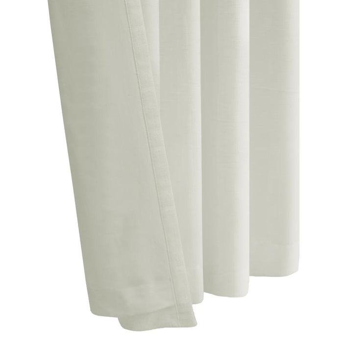 Habitat Sierra Light Filtering Blend of Elegance and Simplicity Slub Texture Dual Header Curtain Panel White