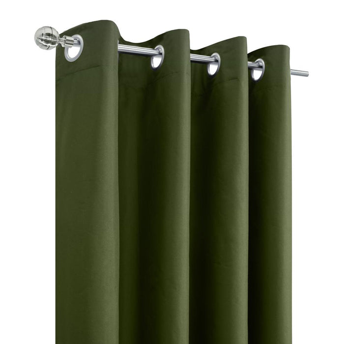 Thermaplus Alpine Blackout Premium Stylish and Functional Grommet Curtain Panel Olive