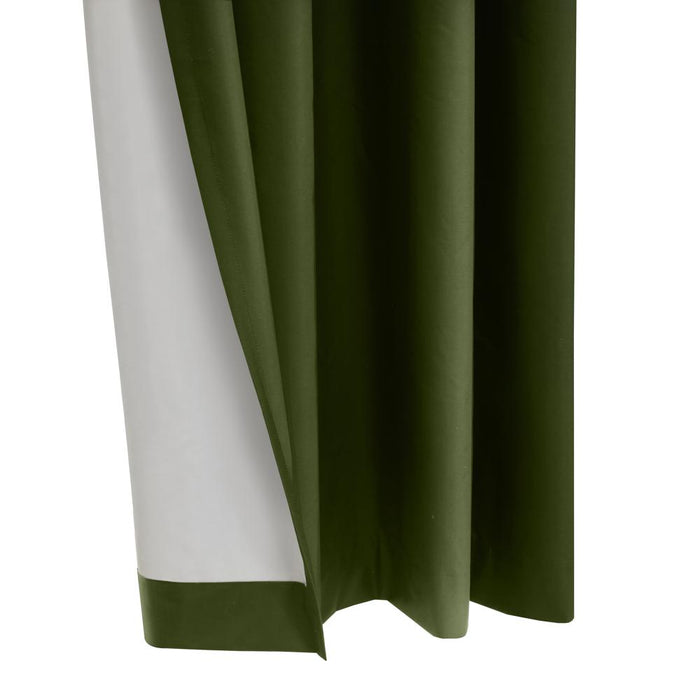 Thermaplus Alpine Blackout Premium Stylish and Functional Grommet Curtain Panel Olive