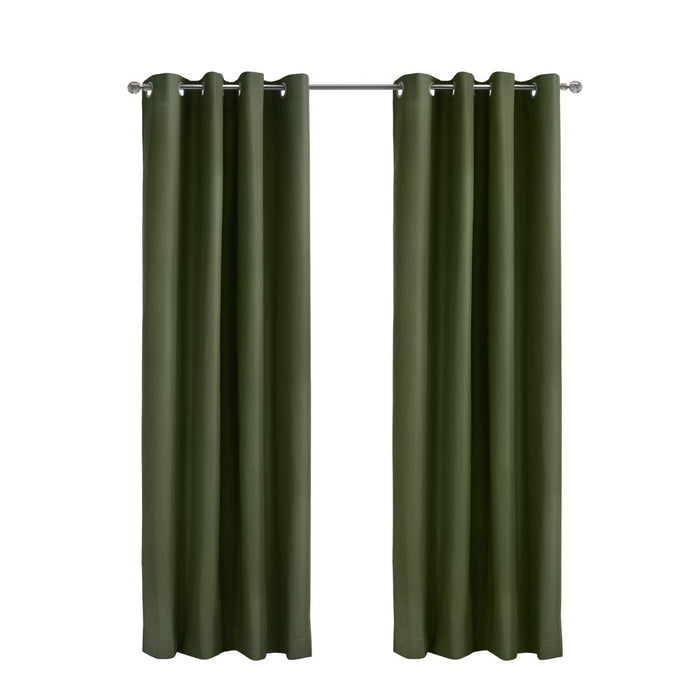 Thermaplus Alpine Blackout Premium Stylish and Functional Grommet Curtain Panel Olive