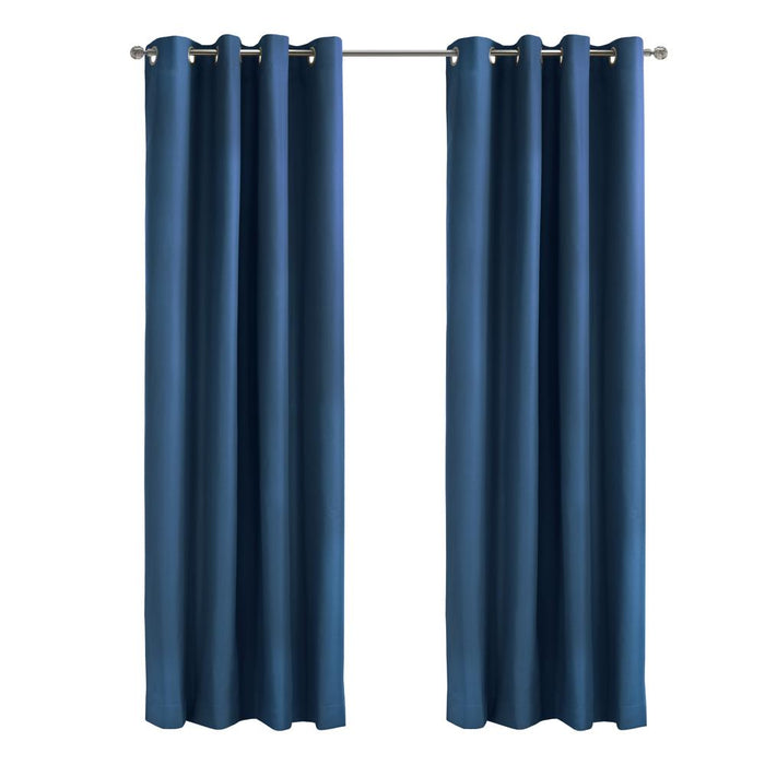 Thermaplus Alpine Blackout Premium Stylish and Functional Grommet Curtain Panel Navy