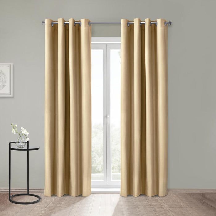 Thermaplus Alpine Blackout Premium Stylish and Functional Grommet Curtain Panel Taupe