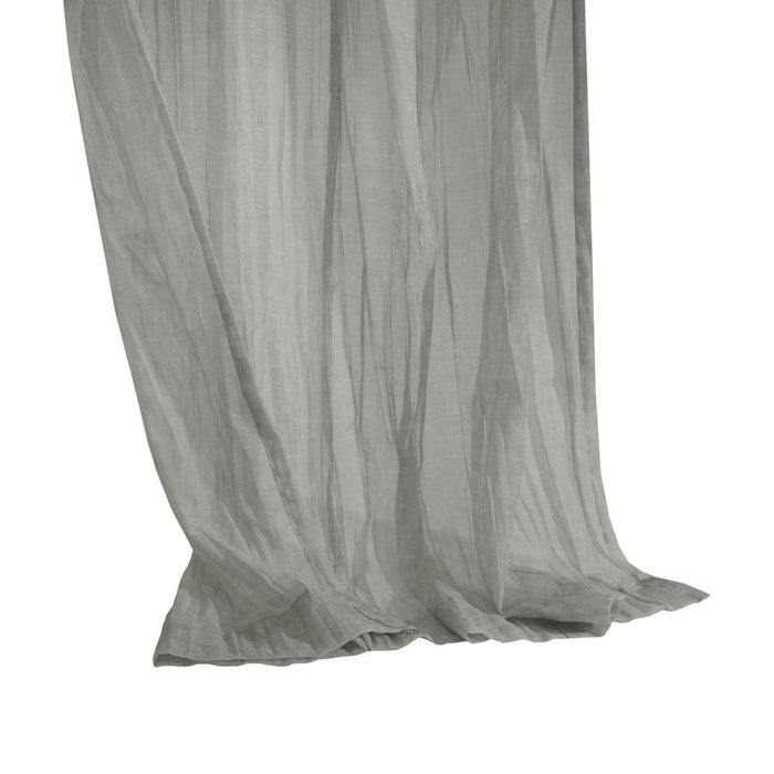 Habitat Paloma Sheer Dual Header Stylish and Functional Curtain Panel Grey