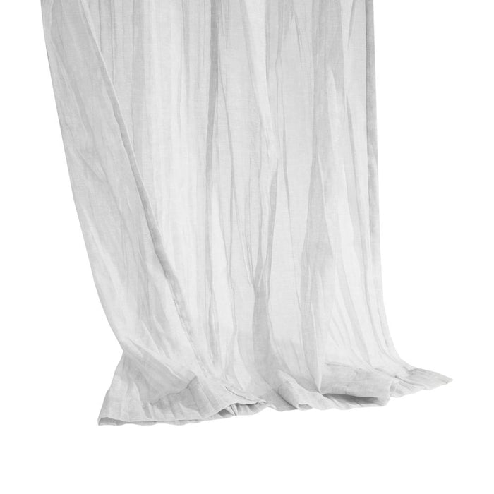 Habitat Paloma Sheer Dual Header Stylish and Functional Curtain Panel White
