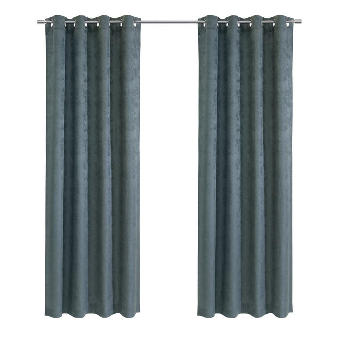 Habitat Portland Light Filtering Window Treatment Grommet Curtain Panel for Bedroom Livingroom Steel Blue