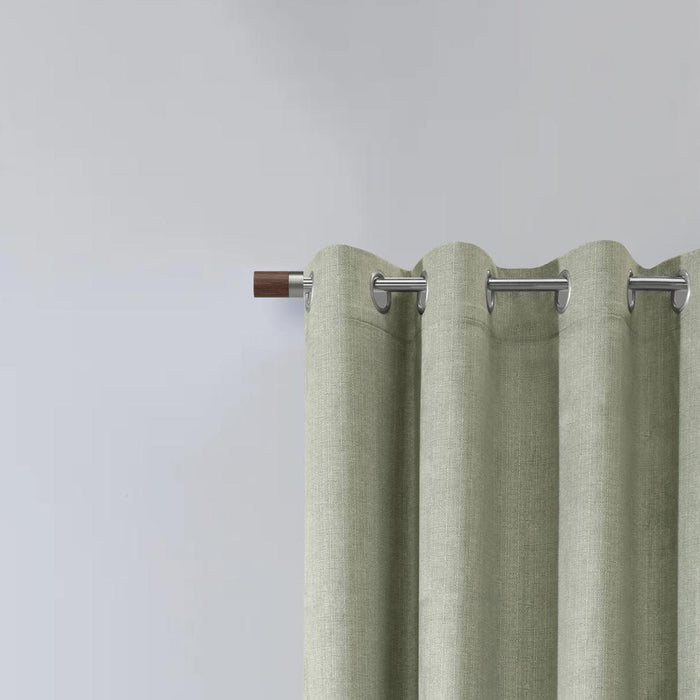 Thermaplus Paris 100% Blackout Window Treatment Grommet Curtain Panel for Bedroom Livingroom Taupe