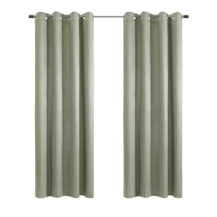 Thermaplus Paris 100% Blackout Window Treatment Grommet Curtain Panel for Bedroom Livingroom Taupe