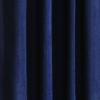 Thermaplus Chenille 100% Blackout Grommet Exclusive Curtains for Livingroom Bedroom Dark Navy