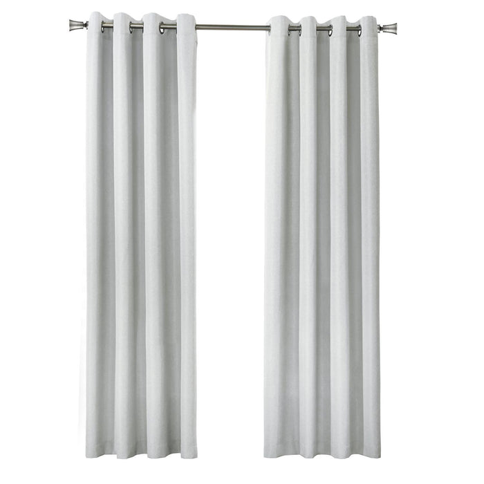 Thermaplus Marissa Blackout UV Protection Grommet Curtain Panel for Windows Light Grey