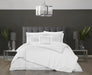 Chic Home Milos Cotton Comforter Set Dual Stripe Embroidered Border Hotel Collection Bed In A Bag Bedding - Includes Sheets Pillowcases Decorative Pillow Shams - 8 Piece - King 106x96, Grey - King
