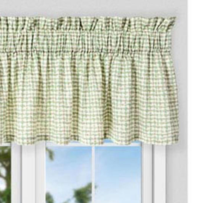 Ellis Curtain Davins High Quality Water Proof Room Darkening Blackout Tailored Window Valance - 80x15", Spa