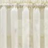 Ellis Curtain Shadow Stripe 1.5" Rod Pocket Tailored Tier Pair for Windows Natural