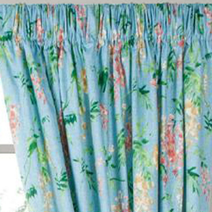 Ellis Curtain Wisteria Lined Light Blocking Window Curtain Tailored Panel - 50x63" Turquoise