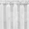 Ellis Curtain Shadow Stripe 1.5" Rod Pocket Semi Sheer Door Curtain Panel White