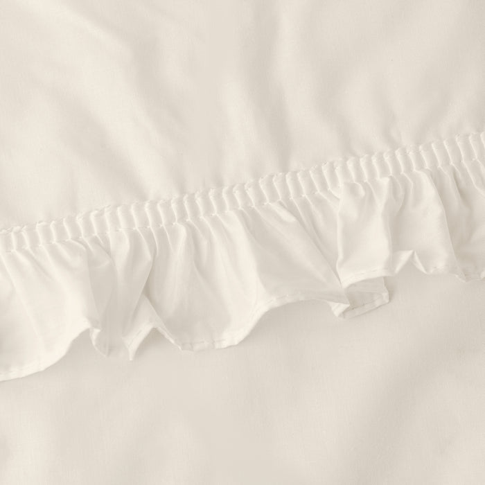 Home Classic Narrow Ruffle Rod Pocket Valance 74" x 12" Natural by Ellis Curtain