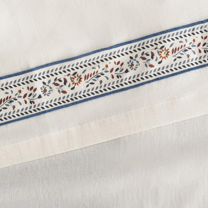 Ellis Curtain Richmark 1.5" Rod Pocket Tailored Valance for Windows 70" x 15" Natural